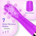 6.5 inch Realistic Silicone Thrusting and Heating Toys, Remote Adult Toys for Women with Strong Suction Cup for Hands Free F1A