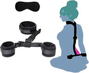 GAOLUWAN BDSM Sex Bed Bondage Restraints Kit Toys Straps Couple Fuzzy Fluffy Hand Cuff Set Handcuffs for Adults Grownups Bedroom Bondage Gear & Accessories Sex Hand Cuff Bracelets Positions Sweater