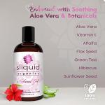 Sliquid Organics Water-Based Lube - Aloe Vera Leaf Infused with Organic Oils & Botanicals, Natural Lubricating Gel for Women/Men/Couples, Unscented, 4.2 Fl Oz