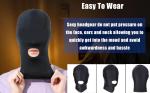 2PCS Sexy Unisex Full Face Open Mouth Mask Half Face Blindfold Bdsm SM Cosplay Sissy Kink Mask Halloween Masquerade Accessories