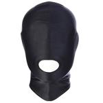 2PCS Sexy Unisex Full Face Open Mouth Mask Half Face Blindfold Bdsm SM Cosplay Sissy Kink Mask Halloween Masquerade Accessories