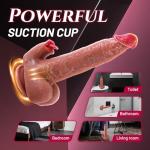10.63 Inch Realistic Silicone Dick Vibration Thrusting and Heating, Remote Virabtor Control Sucking and Licking Viboators Toys for Women with Strong Suction Cup for Hands Free Play 86KT2D3D