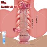 Generic Dilbo for Women R Realist, 11.3’’ Large Thick Soft Realistic Dick with Strong Suction Cup Y1006