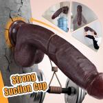 Adult Toys for Women 10.8 Inch Realistic Silicone Dick with Strong Suction Cup for Hands-Free Thrusting Play Gifts for Her XST146