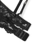 Avidlove Black Lace Lingerie Set for Women Underwire Push Up Bra with Panties Lingerie Set Black S