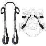 Bondage Ties Sex Bondage Wrist & Thigh Cuffs BDSM Restraints Set Neck to Wrist Sex Bondage Bed Set BDSM Restraints Sex Gear Adjustable Handcuffs Collar Bondage Kit & Accessories Hoodies IJU7