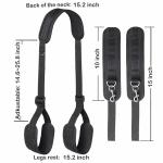 Fuzzy Hand Cuff Set Handcuffs for Adults Grownups Bedroom Bondaged Tie Downs Kit Bondage Gear & Accessories Sex Hand Cuff Bracelets Sex Tie Up Set Women Bed Restraint for Queen Sized Bed Sweater