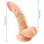 Adult Toys for Women 6.1 Inch Realistic Silicone Dick with Strong Suction Cup for Hands-Free Thrusting Play 6w9d3