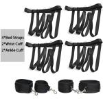BDSM Sex Bed Bondage Restraints Kit Set Toys Straps Cuffs Thigh Restraints Bondage Gear & Accessories Sex Ties Restraints for Ankles and Wrists Bar Sex Handcuff Hand Cuff Bracelets for Women Sweater