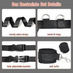 BDSM Sex Bed Bondage Restraints Kit Set Toys Straps Cuffs Thigh Restraints Bondage Gear & Accessories Sex Ties Restraints for Ankles and Wrists Bar Sex Handcuff Hand Cuff Bracelets for Women Sweater