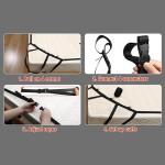 BDSM Sex Bed Bondage Restraints Kit Set Toys Straps Cuffs Thigh Restraints Bondage Gear & Accessories Sex Ties Restraints for Ankles and Wrists Bar Sex Handcuff Hand Cuff Bracelets for Women Sweater