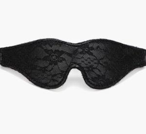 Satin Eye Mask, Soft Comfortable Silk Sleeping Cover Blindfold Tie for Valentine's Day Gift, Sleep Blindfold for Adults Play (Black)