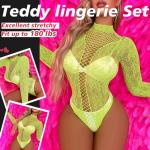 Famstar Sexy Lingerie for Women Naughty Fishnet Lingerie Set Bodysuit Outfits Teddy Sheer Mesh Erotic