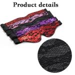 Satin Eye Mask, Soft Comfortable Silk Sleeping Cover Blindfold Tie for Valentine's Day Gift, Sleep Blindfold for Adults Play (Black)