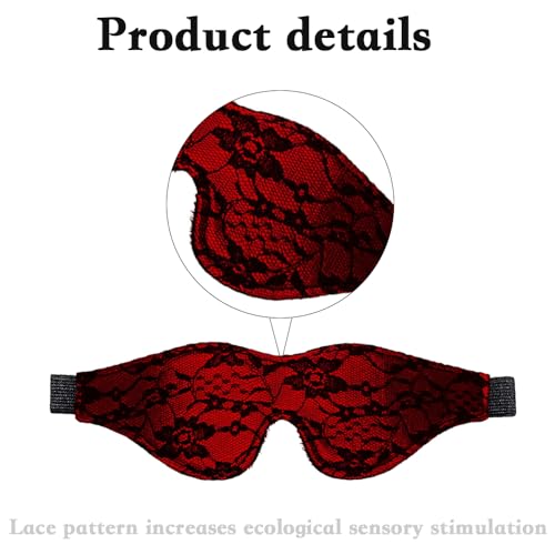 Satin Eye Mask, Soft Comfortable Silk Sleeping Cover Blindfold Tie for Valentine's Day Gift, Sleep Blindfold for Adults Play (Black)