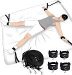 Bondage Gear & Accessories Handcuffs for Grownups Bedroom Bondaged Bed Tie Downs BDSM Sex Bondage Restraints Rope Kit Fuzzy Hand Cuff Set for Adults Bedroom Bed Restraint for Queen Sized Bed Sweater