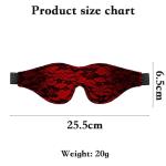 Satin Eye Mask, Soft Comfortable Silk Sleeping Cover Blindfold Tie for Valentine's Day Gift, Sleep Blindfold for Adults Play (Black)