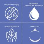 Coco Bliss Natural Coconut Oil Lubricant, Intimate Moisturizer, Lube for Him and Her, Personal Massage Oil, Silky Smooth Moisturizer with Vanilla Extract and Almond Oil, 3 Fl Oz