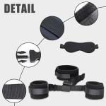 GAOLUWAN 5PCS Bed Restraint for Queen Size Bed Sexy Couple Fuzzy Handcuffs Hand Cuff Set for Adults Grownups Bedroom Bondaged Bed Tie Downs Sex Hand Cuff Bracelets Bondage Gear & Accessories Sweater