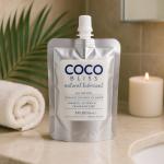 Coco Bliss Natural Coconut Oil Lubricant, Intimate Moisturizer, Lube for Him and Her, Personal Massage Oil, Silky Smooth Moisturizer with Vanilla Extract and Almond Oil, 3 Fl Oz