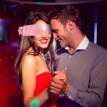 Tyqour 2 Pcs Soft Silk Blindfold for Adult Couples, Satin Blind Folds for Adult Play, Adjustable Blindfold for Party Games, 59 Inch V-Shaped Blackout Sleep Mask for Women Men Gift (Black, Pink)