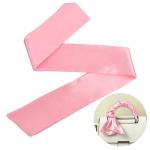 Tyqour 2 Pcs Soft Silk Blindfold for Adult Couples, Satin Blind Folds for Adult Play, Adjustable Blindfold for Party Games, 59 Inch V-Shaped Blackout Sleep Mask for Women Men Gift (Black, Pink)