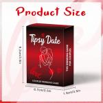 Tipsy Date Couples Games for Adults,Drinking Game for Couples,Drinking Card Games,50 Fun Dares & Questions for Date Night or Party Games,Perfect Anniversary & Valentines Couples Gifts for Him and Her