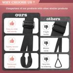 Upgraded Neck-to-Wrist Sling, Adjustable Leg Straps & Handcuffs for SM Adult Couples Sexy Restraints for Bed Straps Bondaged Restraints Sex Kit for Couples Under Bed King Size Bed Sweater B6 Red