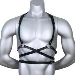Men's Body Chest Harness Belt, Waist Chest Harness Bondage Strap Belt with PU Leather Suspenders Cosplay costume for gay people Nightclub Party Club in Clubwear Bar Masquerade BDSM Fetish Clothes