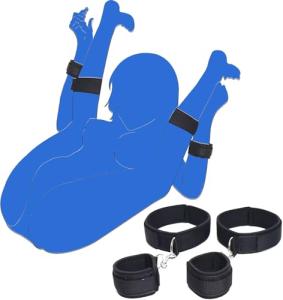 BDSM Sex Bed Restraints for Ankles and Wrist Bar Couple Fuzzy Handcuffs for Grownups Bedroom Bondaged Tie Downs Kit Bondage Gear & Accessories Sex Hand Cuff Bracelets Sex Tie Up Set Women Sweater