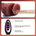 8.6 Inch New Remote Control Thrusting Realistic Silicone Strong Suction Cup Powerful 8 Modes Adult Tools for Women Hands Free Play Automatic Electric Machine Flexible Sensory Toys