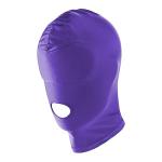 Womens Sexy Faceless Mask, Mens Full Face Mask, Mouth Opening Built-in Blindfold Head Cover, Elastic Breathable, Sexy Costume Accessories for Lingerie Party, Prank Prop for Halloween Cosplay, Purple