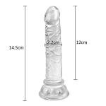 5.7 Inch Realistic Classic Silicone Wand with Strong Suction Cup for Hands-Free Play Adult Pleased Tool Thrusting Dick Toy for Women 1kl9d82