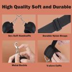 Fuzzy Handcuffs for Grownups Bedroom Sex Bondage Gear & Accessories Bondaged Tie Downs Kit Up Sex Hand Cuff Bracelets Fuzzy Hand Cuff Set for Adults Bedroom Bed Restraint for Queen Sized Bed Sweater