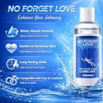 Water-Based Personal Lubricant for Men & Women | Smooth, Long-Lasting & Non-Sticky Intimate Gel | Condom Safe, Toy Compatible, Easy to Clean, Gentle & Moisturizing Formula for Sensitive Skin & Couples