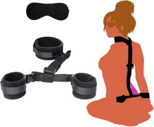 BDSM Sex Bed Restraints for Ankles and Wrist Bar Couple Fuzzy Handcuffs for Grownups Bedroom Bondaged Tie Downs Kit Bondage Gear & Accessories Sex Hand Cuff Bracelets Sex Tie Up Set Women Sweater