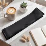 Soft Black Satin Eye Mask, Eye Mask Blindfold for Women Men Comfortable Satin Sleep Masks Silk Satins Blindfold Sleep Masks Eyes Cover Silk Sleeping Blind Folds for Night Sleeping Travel