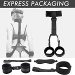 BDSM Sex Bed Restraints for Ankles and Wrist Bar Couple Fuzzy Handcuffs for Grownups Bedroom Bondaged Tie Downs Kit Bondage Gear & Accessories Sex Hand Cuff Bracelets Sex Tie Up Set Women Sweater