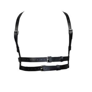 Dicosky Adjustable Men's Bondage Harness,PU Leather Chest Strap Suspenders for BDSM,SM Fetish,Gothic Stage Performance,Punk Clubwear&Gay Cosplay Costume Valentine's Day