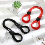2pcs Red & Black Sex Restraints Bondage Rope Kit,BDSM Restraints Wrist Cuffs Sex Bondage, Handcuffs Sex Bed Set Adults Couples Bondage Gear & Accessories for Women Men Sweater Yoga Oc02