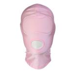 Womens Sexy Faceless Mask, Mens Full Face Mask, Mouth Opening Built-in Blindfold Head Cover, Elastic Breathable, Sexy Costume Accessories for Lingerie Party, Prank Prop for Halloween Cosplay, Pink