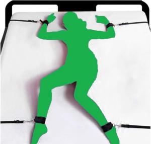 BDSM Sex Toys Bondage Rope Kit Blindfold Bed Restraints Sex Fuzzy Fluffy Hand Cuff Set Handcuffs for Adults Grownups Bedroom Thigh Restraints Bondaged Tie Downs Kit Bondage Gear & Accessories Sweater