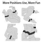 GAOLUWAN Fuzzy Hand Cuff Set Handcuffs for Adults Grownups Bedroom Bdsm Sex Bed Bondage Restraints Kit Straps Toys Set Bondaged Bed Tie Downs Sex Blindfold Positions Bondage Gear & Accessories Sweater