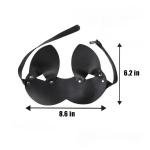 Sekexi Sexy PU Leather Half Face Mask Cat Masquerade Eye Mask BDSM Bondage Cosplay Mask Halloween Valentine's Day Fun Accessories