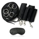 SPERIKTU BDSM Sex Bed Bondage Restraints Kit Toys Blindfold Fuzzy Hand Cuff Set Handcuffs for Adults Grownups Bedroom Bondaged Tie Downs Kit Bondage Gear & Accessories Sex Hand Cuff Bracelets Sweater