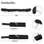 SPERIKTU BDSM Sex Bed Bondage Restraints Kit Toys Blindfold Fuzzy Hand Cuff Set Handcuffs for Adults Grownups Bedroom Bondaged Tie Downs Kit Bondage Gear & Accessories Sex Hand Cuff Bracelets Sweater