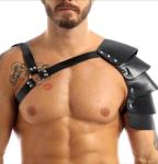 Harness Body Chest Half Harness Erotic Men Gay Fetish Shoulder Strap Belt Sexy Chest Harness Punk Gothic Slave Bandage Slave Clubwear Shoulder Belt Chest Strap Carrying Strap,single shoulder leather