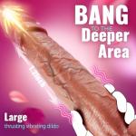 Jugete Xeso para Adultos Grandes, 9X Vibration & 3X Thrusting & Heating Mode, Flexible Quiet Rose Toy Y03D