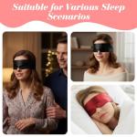 Tyqour 4 Pcs Silk Satin Blindfolds for Adult Couples, Adjustable Blindfold for Party Games, Soft Blind Folds for Adult Play, 59 Inch V-Shaped Blackout Sleep Mask for Women Men Valentine's Day Gift