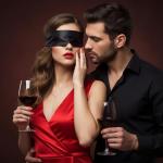 Tyqour 4 Pcs Silk Satin Blindfolds for Adult Couples, Adjustable Blindfold for Party Games, Soft Blind Folds for Adult Play, 59 Inch V-Shaped Blackout Sleep Mask for Women Men Valentine's Day Gift